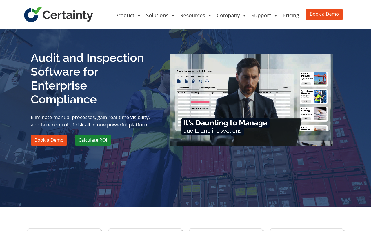 Certainty Software safety management software interface
