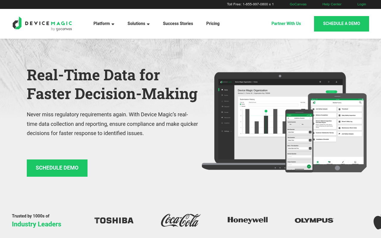Device Magic safety management software interface